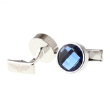 Exquisite Blue Crystal Cufflinks For Men And Women – Gifts for Him — 4