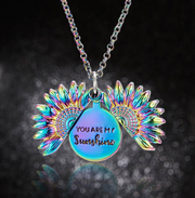 Sunflower Double Lettering Necklace – Jewelry Gift Ideas — 10
