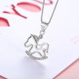 Necklace Female Pony Wood Zodiac Pendant Clavicle – Jewelry Gift Ideas — 4