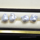 Baroque Pearl Stud Earrings Tail Bead Stud Earrings – Practical Gifts — 2