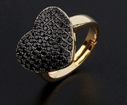 Luxury Big Heart Shape Pendant Necklace Ring – Jewelry Gift Ideas — 18