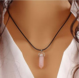 Hexagon natural stone necklace – Jewelry Gift Ideas — 3