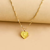 Hexagon Imitation Gold Pendant Necklace Peach – Jewelry Gift Ideas — 13