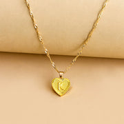 Hexagon Imitation Gold Pendant Necklace Peach – Jewelry Gift Ideas — 13