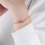Digital Double Ring Ring Rose Gold Bracelet – Jewelry Gift Ideas — 2
