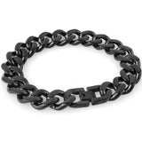 Titanium Steel Men's Black Bracelet – Jewelry Gift Ideas — 1