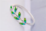 Beautiful Epoxy Olive Branch Leaf Ring – Meaningful Gifts — 3