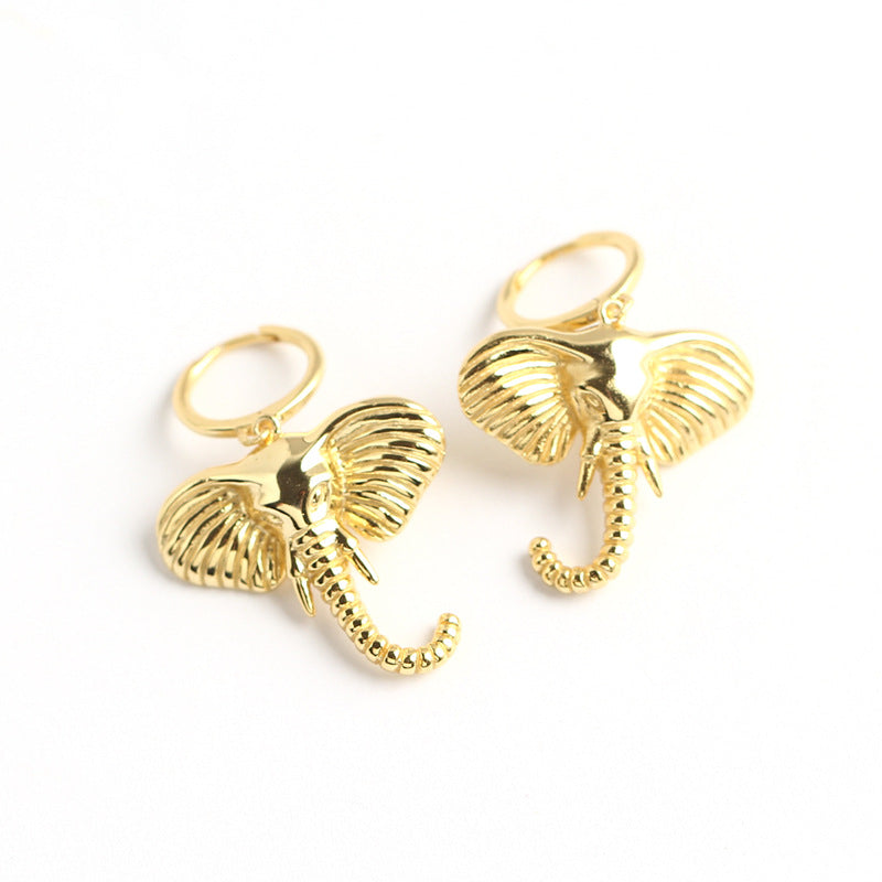 S925 Silver Elephant Earrings With Silver Earrings – Gifts for Her — 1