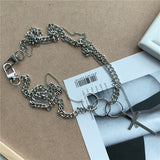 Circle cross multilayer necklace – Jewelry Gift Ideas — 7
