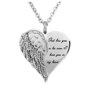 Heart Shaped Wings Perfume Bottle Pendant – Jewelry Gift Ideas — 4