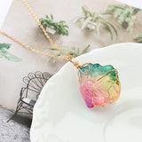 Rainbow Quartz Crystal Necklace – Jewelry Gift Ideas — 9