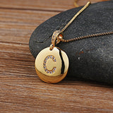 Necklace Glossy Diamonds 26 English Letters – Jewelry Gift Ideas — 18