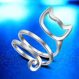 Fashion Cat Ring Matte Kitten Cat Wrap Animal Finger – Cat Lover Gifts — 3