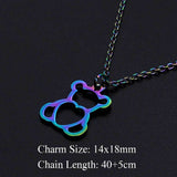 Fashion Color Bear Stainless Steel Pendant – Jewelry Gift Ideas — 2