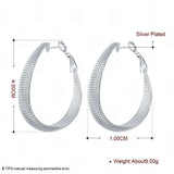 Fashion Creative Frosted Face Large Hoop Earrings – Stylish Gifts — 5