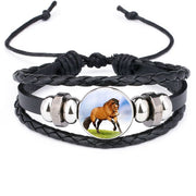 Fashion Hand-Woven Horse Cowhide Bracelet Bracelet – Stylish Gifts — 9