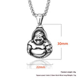 Stainless Steel Buddha Pendant Pendant National – Jewelry Gift Ideas — 4