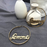 Exaggerated Temperament Circle Letter Earrings – Meaningful Gifts — 6