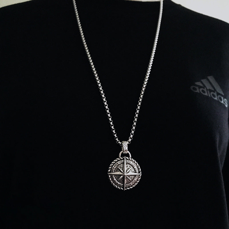 Nordic Viking Compass Stainless Steel Pendant – Jewelry Gift Ideas — 1