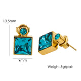 Elegant High Sense Inlaid Zircon Square Women's Ear – Gifts for Her — 4