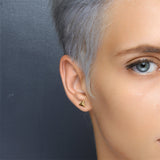 S925 Sterling Silver Geometric Triangle Earrings – Birthday Gifts — 2