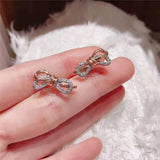 S925 Sterling Silver Earrings New Bow Earrings Sweet – Everyday Gifts — 6