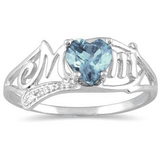 Heart shaped opal mother ring – Gifts for Her — 3