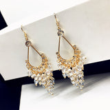 Bohemia Long Style Water Drop Crystal Earrings – Stylish Gifts — 1