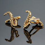 Brass Music Series Musical Instrument Note Cufflinks – Creative Gifts — 12