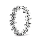 Rose Gold Daisy Group Ring Small Daisy Flower Simple – Stylish Gifts — 7