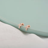 Mini Silver Cross Stud Earrings – Unique Gift Ideas — 6