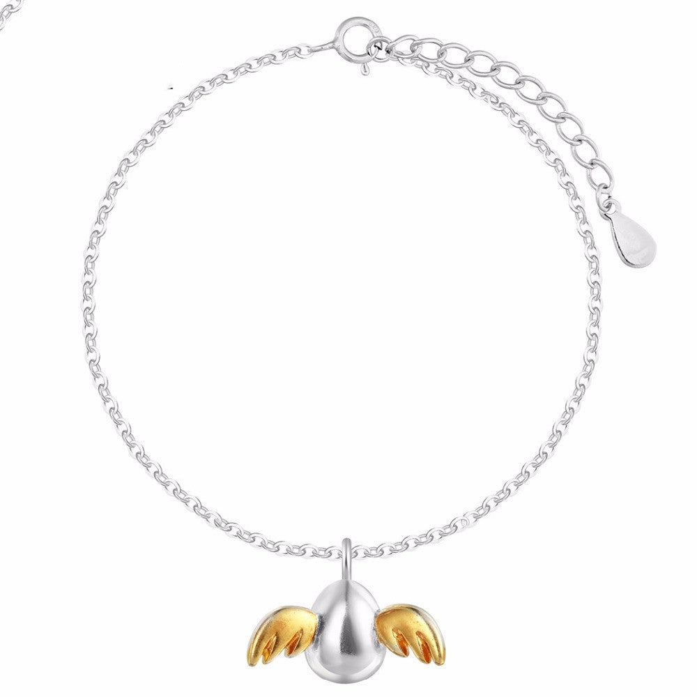 S925 Silver Female Angel Baby Egg Pendant – Jewelry Gift Ideas — 1