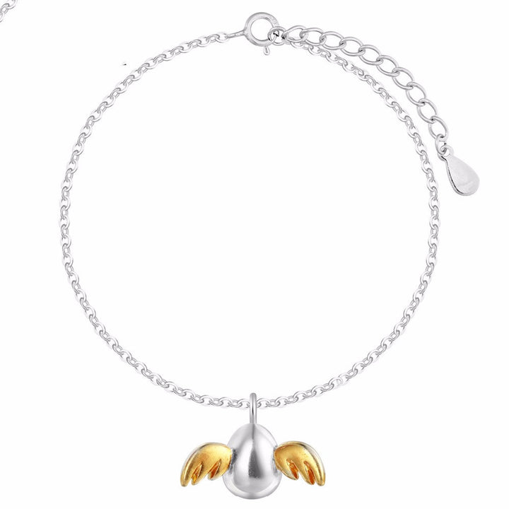 S925 Silver Female Angel Baby Egg Pendant – Jewelry Gift Ideas — 1