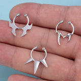 Stainless Steel Special-shaped 3 Fake Nose Ring Bat – Meaningful Gifts — 2