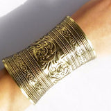 Vintage Embossed Flower Bracelet Pattern Long – Jewelry Gift Ideas — 1