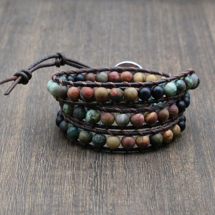 Pure Handmade Bracelet Made of Pine Stone – Jewelry Gift Ideas — 1