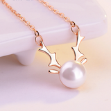 Small Elk Pearl Pendant – Jewelry Gift Ideas — 2