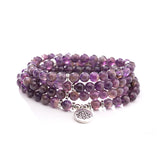 Natural 108 6-8mm Amethyst Bracelet – Jewelry Gift Ideas — 4