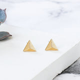 S925 Sterling Silver Geometric Triangle Earrings – Birthday Gifts — 5