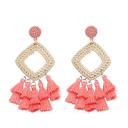 Rattan raffia tassel earrings – Holiday Gift Ideas — 9