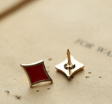 Korean Version Playing Card Brooch Spades Square – Jewelry Gift Ideas — 6