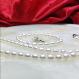 Three Piece Jewelry Pearl Necklace Bracelet Ring – Jewelry Gift Ideas — 6