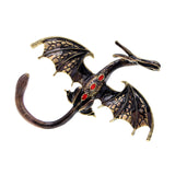 Style Diamond-Encrusted Red Brooch, Retro Winged – Stylish Gifts — 1
