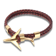 Fashion Machine Leather Bracelet Stainless Steel – Stylish Gifts — 15