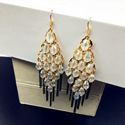 Handmade Beaded Tassel Multicolor Crystal Earrings – Unique Gift Ideas — 3