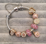 Pink Glass Bead DIY Beaded Bracelet Jewelry – Jewelry Gift Ideas — 4