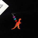 Bungee Beautiful Girl Childlike Dinosaur Earrings – Gifts for Kids — 10