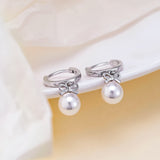 Exquisite Bow Artificial Pearl Earrings – Gift Ideas — 15