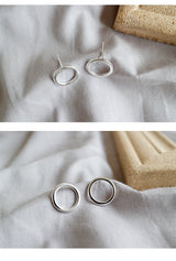 Plain Tremella Pin Round Earrings – Thoughtful Gifts — 3