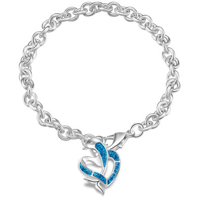Silver Bracelet Women's Classic Opal Pendant – Jewelry Gift Ideas — 1